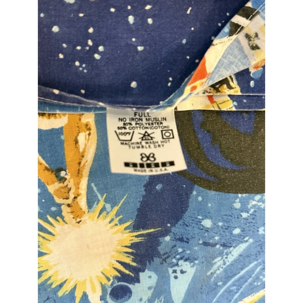 1977  Bibb VINTAGE STAR WARS FLAT SHEET AND PILLOWCASE Full Size Darth Vader